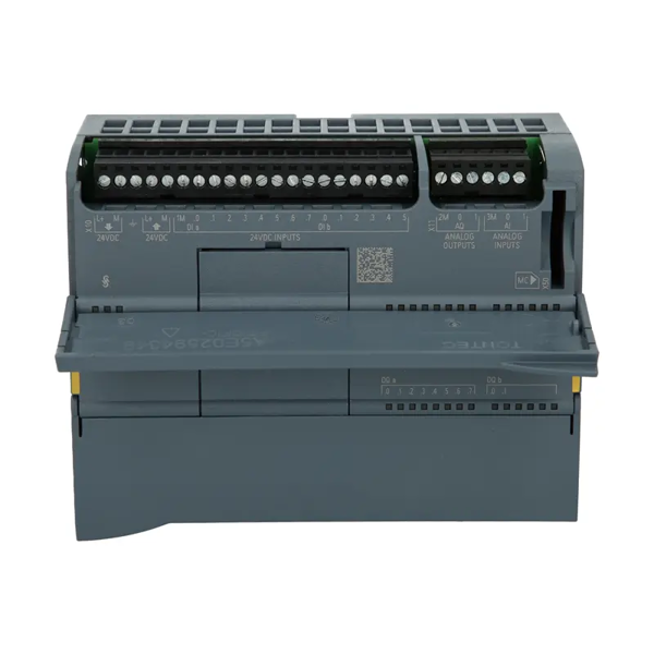 Controlador compacto Siemens 6ES7214-1AG40-0XB0 SIMATIC S7-1200F CPU 1214FC novo e original.