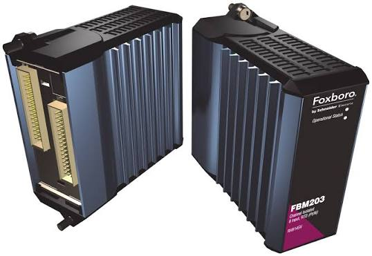 Foxboro FBM203 P0916DC RTD Input Module, I/A Series 200, 8-Channel, Isolated RTD Input (Pt100, Ni235)